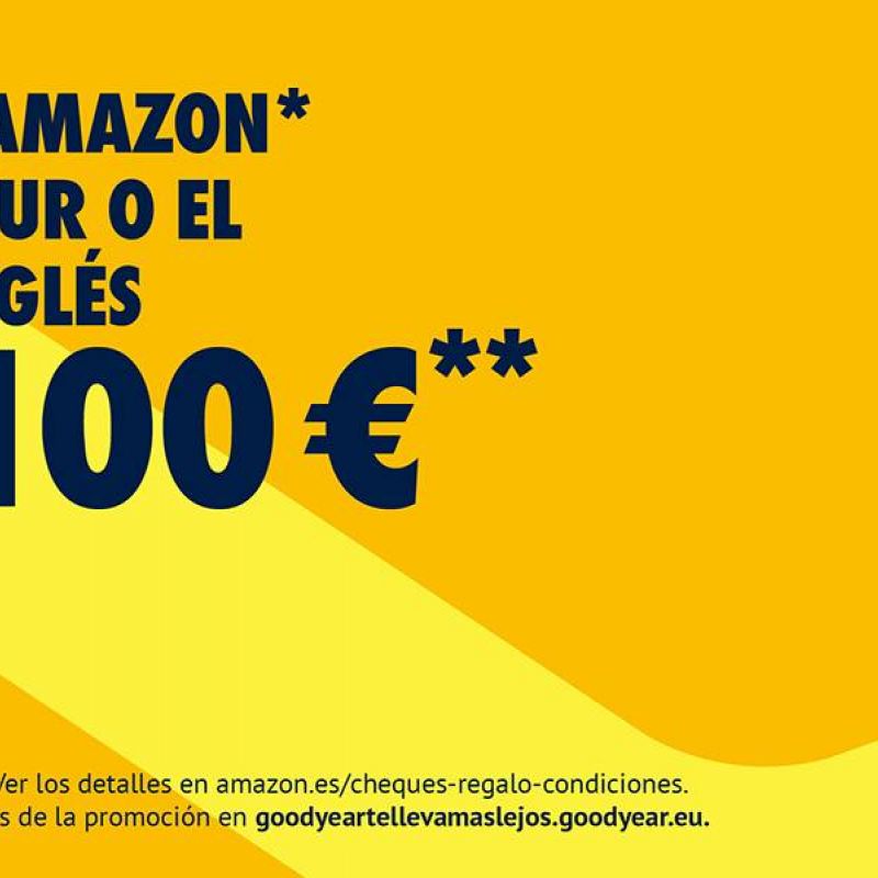 100€ por la compra de tus neumáticos Goodyear